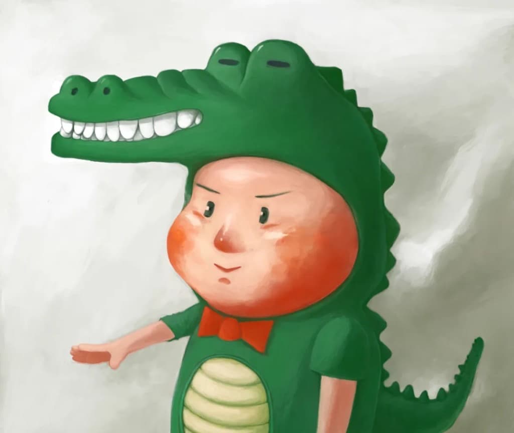 Dans le crocodile